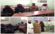 الشيخ بدر بن حجر بن ناحل رئيس مركز إمارة #جبة يزور ثانوية جبه ..