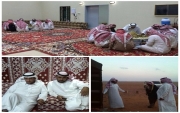 بالصور "الرمالي" رئيس محمية الطبيق يقيم مئدبة عشاء لمدير المحميه ونائبه والأهالي