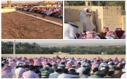 "بالصور" أهالي #جبة يؤدون صلاة العيد في الجوامع والمصليات
