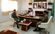 رئيس مركز إمارة #جبة يستقبل مدير مركز الدفاع المدني بجبه
