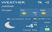 حسب موقع BBC للطقس #جبة هذا المساء تصل لأربع درجات مئوية دون الصفر