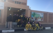 في عمل خيري منسوبات متوسطة وثانوية #جبة العامة يكرمن عمال النظافة ببلدية جبة