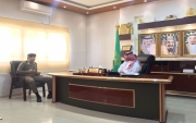 بمناسبة تكليفه مديراً لشرطة #جبة الرائد فواز الرشيدي يزور رئيس مركز إمارة جبة