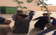 مدرسة القبلتين تطلق فعاليات إسبوع الشجرة ب #جبة